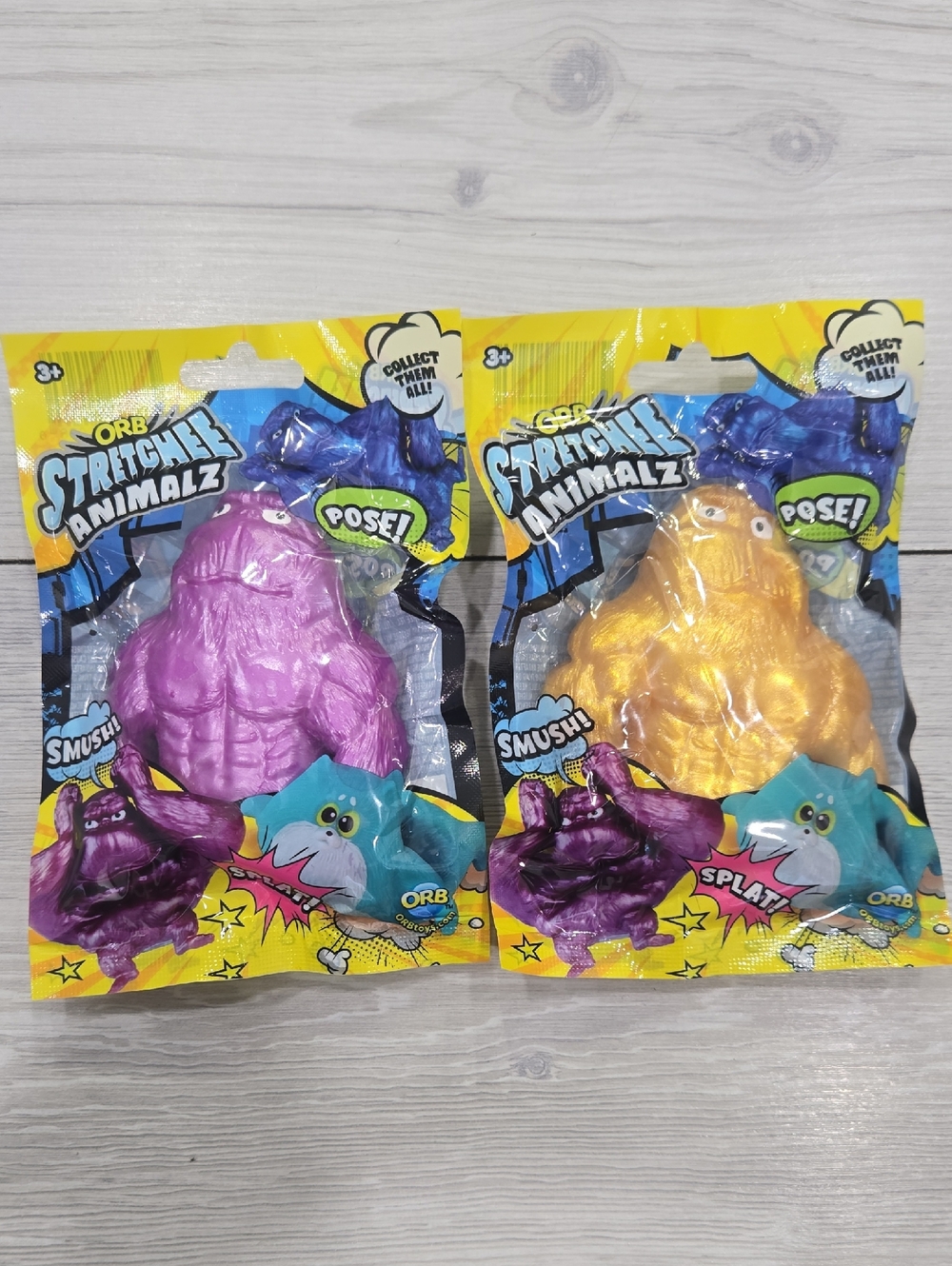 Orb Stretchee Animalz Kids Toy - Purple And Gold